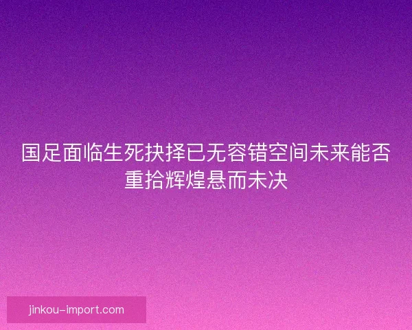 国足面临生死抉择已无容错空间未来能否重拾辉煌悬而未决